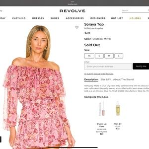 NWT - MISA Soraya Top